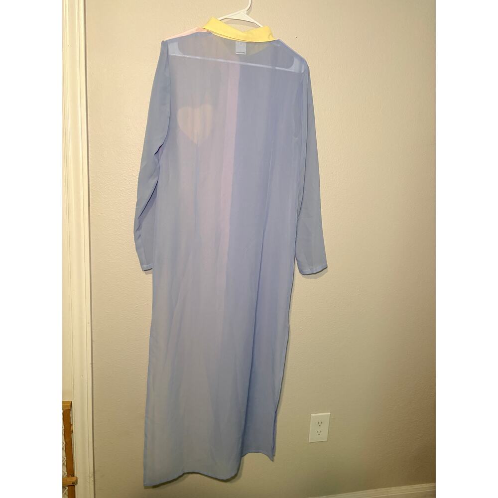 Sugarpills Pastel Sheer Maxi Dress - Size M - Picture 7 of 8
